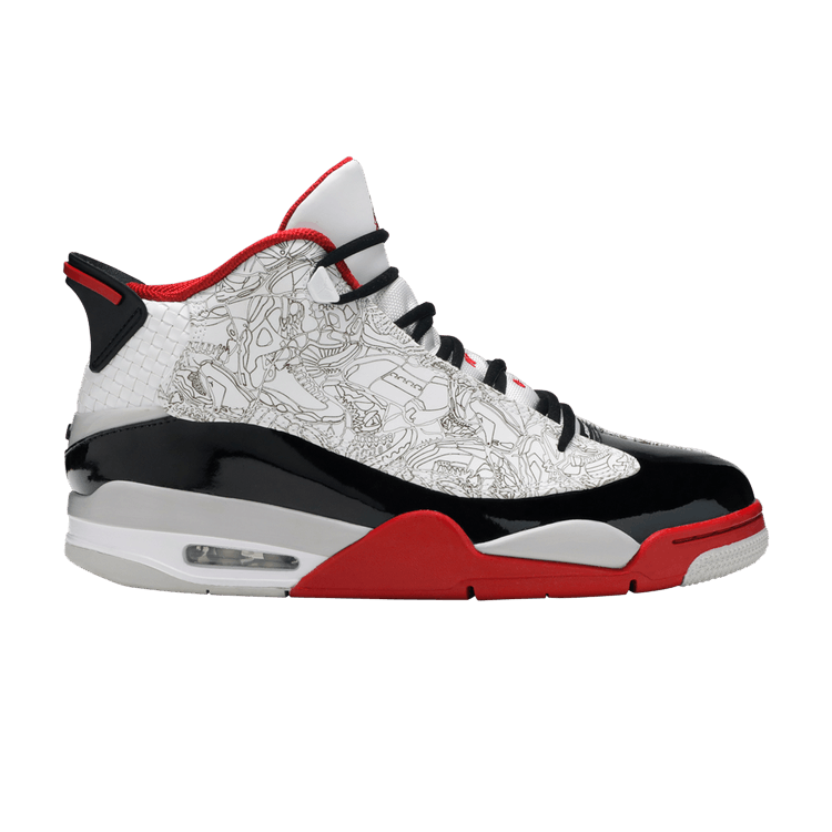 Air Jordan Dub Zero 'Varsity Red' 2020 — White/Black/Varsity Red