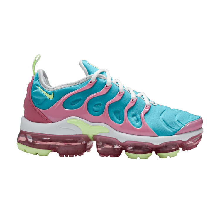 Nike Wmns Air VaporMax Plus 'Easter' — White/Platinum Tint/Oracle Aqua/Barely Volt