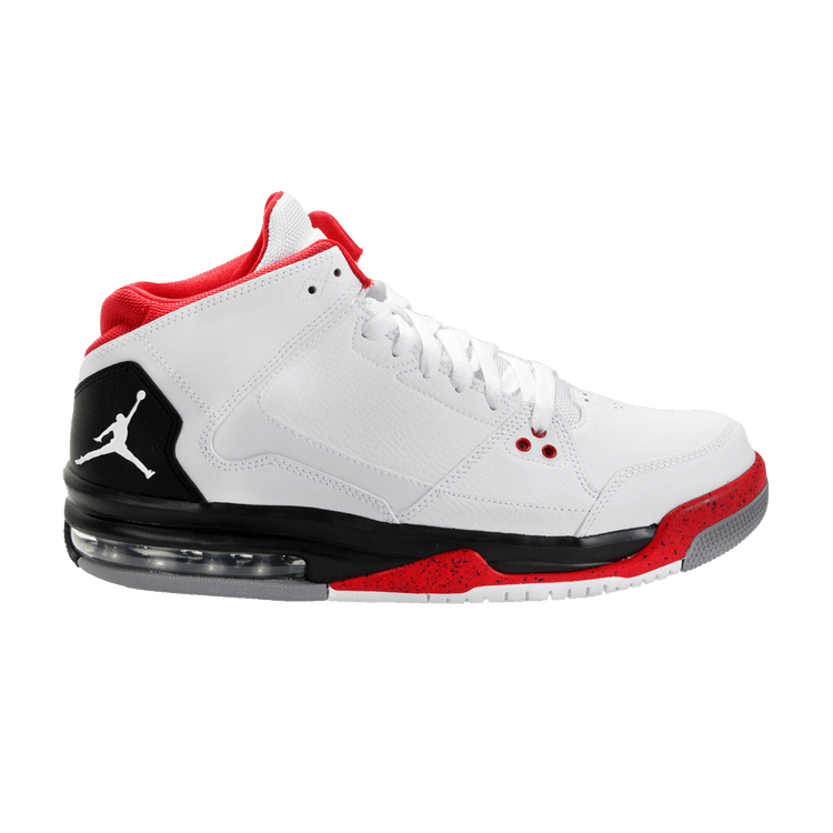Air Jordan Flight Origin — White/White-Black-Fire Red