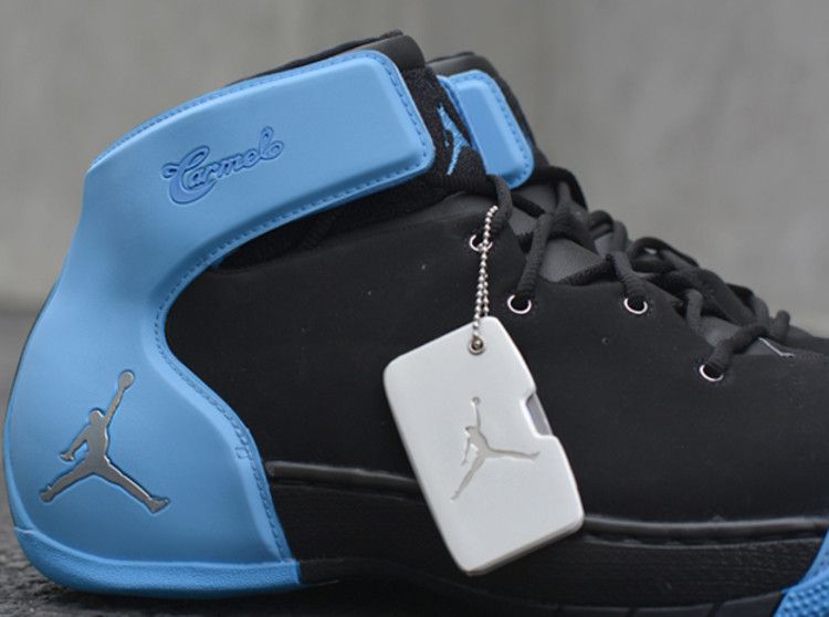 Air Jordan Melo 1.5 'Black Silver Blue' — Black/Metallic Silver/University Blue