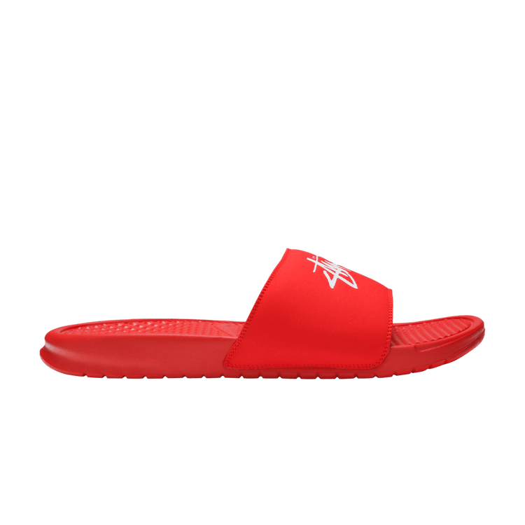 Stussy x Nike Benassi 'Habanero Red'