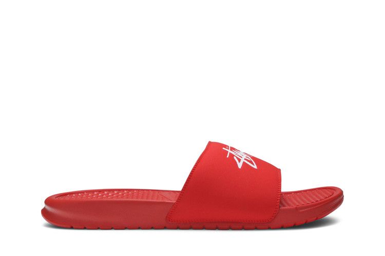 Stussy x Nike Benassi 'Habanero Red'