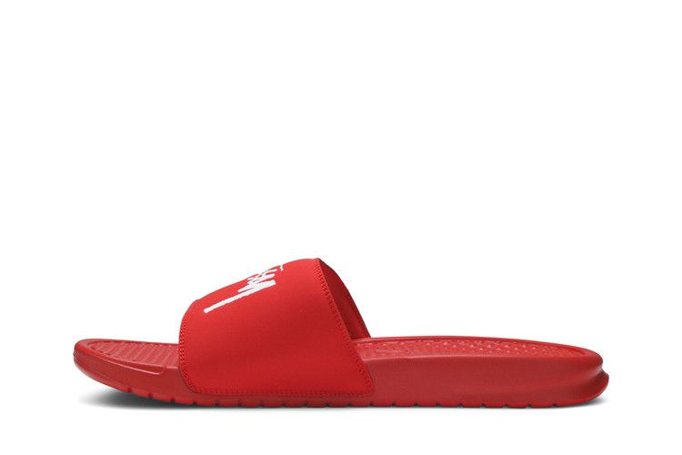 Stussy x Nike Benassi 'Habanero Red'