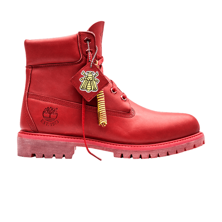 Bee Line x Timberland 6 Inch Boot 'Crimson' — Red/Rge