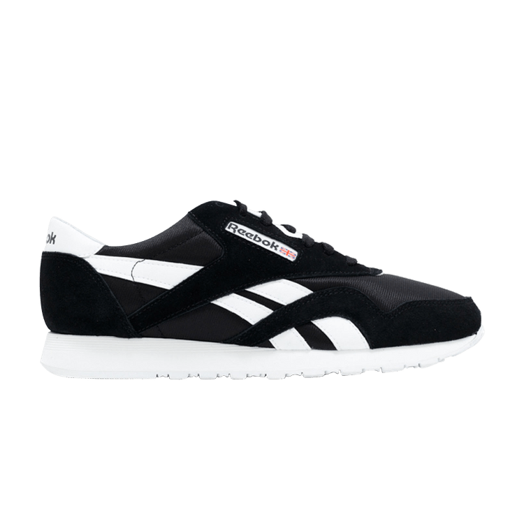 Reebok Classic Leather Nylon 'Black White' — Black/White