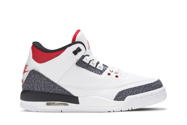 Air Jordan 3 Retro Denim SE GS 'Fire Red'