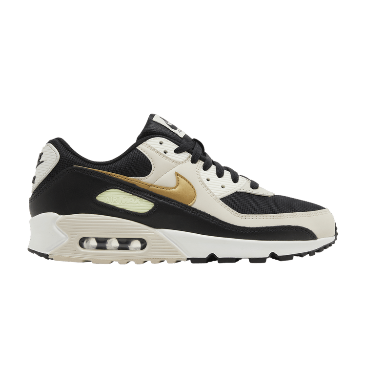 Nike Wmns Air Max 90 'Black Metallic Gold'