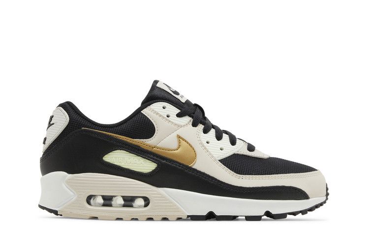 Nike Wmns Air Max 90 'Black Metallic Gold'