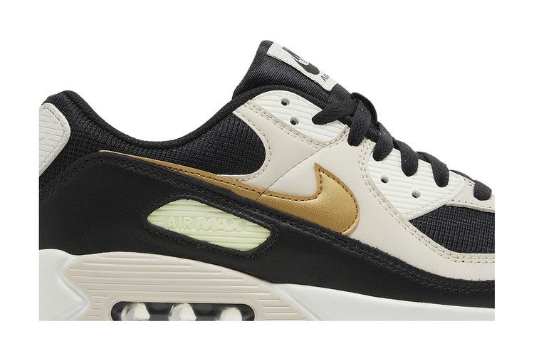 Nike Wmns Air Max 90 'Black Metallic Gold'