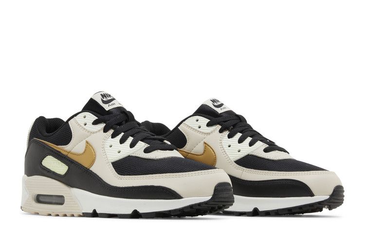 Nike Wmns Air Max 90 'Black Metallic Gold'