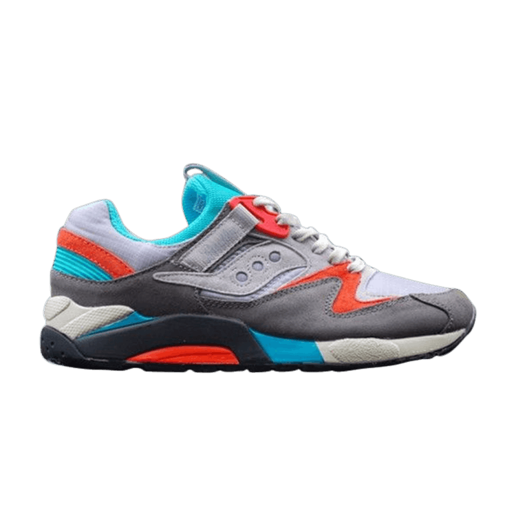 Packer Shoes x Saucony Grid 9000 'Tech Pack' — Grey/Orange