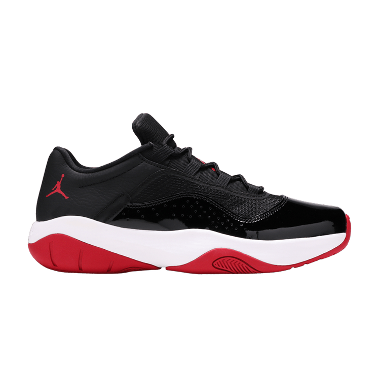 Air Jordan 11 CMFT Low 'Bred' — Black/Gym Red/White (DM0844 005)