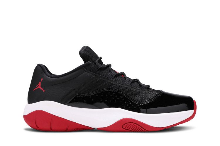 Air Jordan 11 CMFT Low 'Bred' — Black/Gym Red/White (DM0844 005)