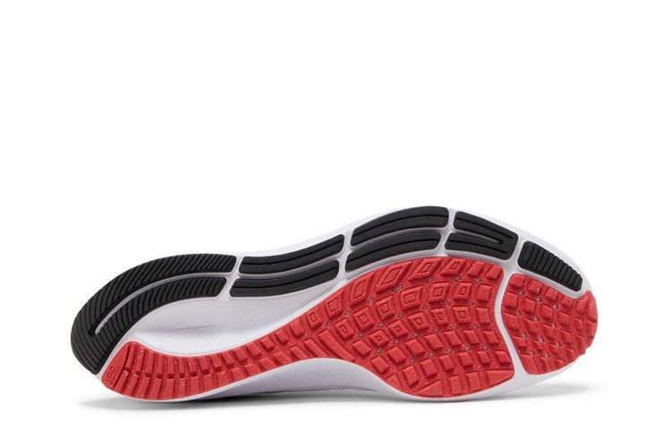 Nike Wmns Air Zoom Pegasus 38 'White Metallic Silver' — White/Black/Flash Crimson/Metallic Silver