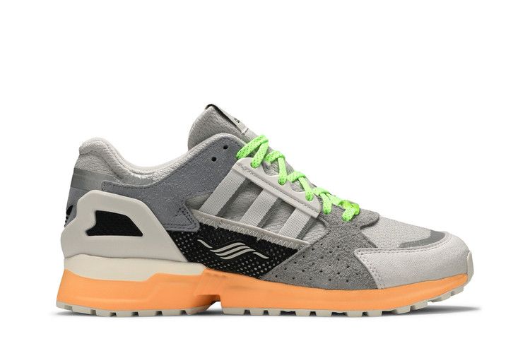 Adidas ZX 10000 C 'Grey Acid Orange' — Grey Two/Crystal White/Acid Orange