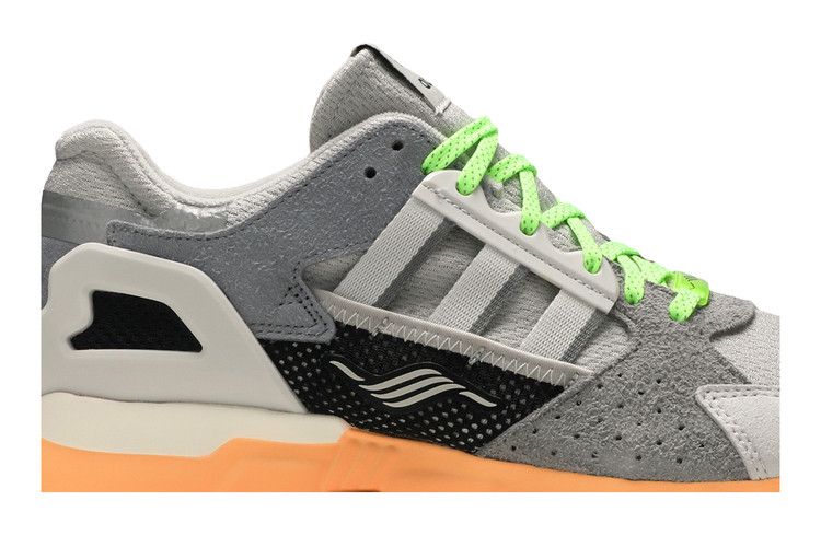 Adidas ZX 10000 C 'Grey Acid Orange' — Grey Two/Crystal White/Acid Orange