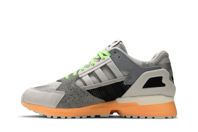 Adidas ZX 10000 C 'Grey Acid Orange' — Grey Two/Crystal White/Acid Orange