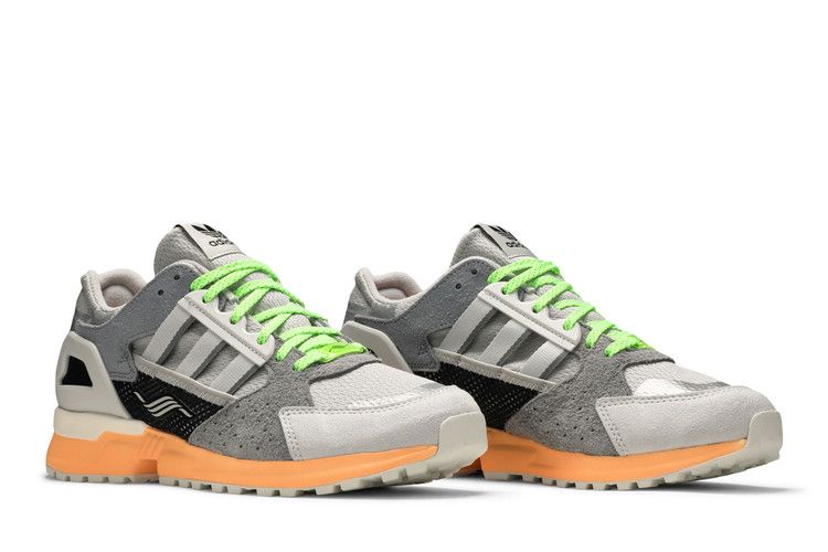 Adidas ZX 10000 C 'Grey Acid Orange' — Grey Two/Crystal White/Acid Orange