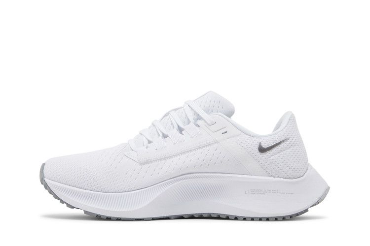 Nike Wmns Air Zoom Pegasus 38 'White Metallic Silver' — White/Pure Platinum/Wolf Grey/Metallic Silver