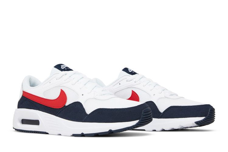 Nike Air Max SC 'White University Red' — White/University Red/Obsidian