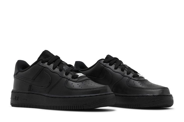 Nike Air Force 1 LE GS 'Triple Black' — Black/Black/Black