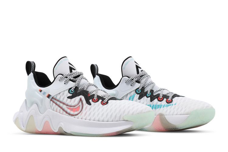 Nike Giannis Immortality 'Force Field' — White/Black/Turquoise Blue/Clear