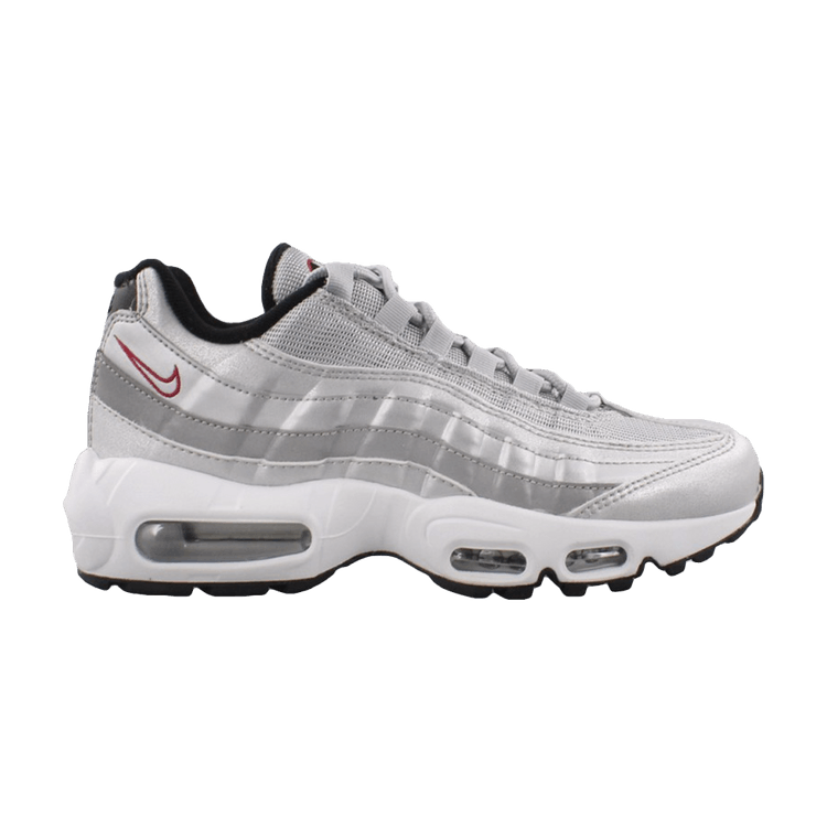 Nike Wmns Air Max 95 QS 'Silver Bullet' — Metallic Silver/Varsity Red-Black-White