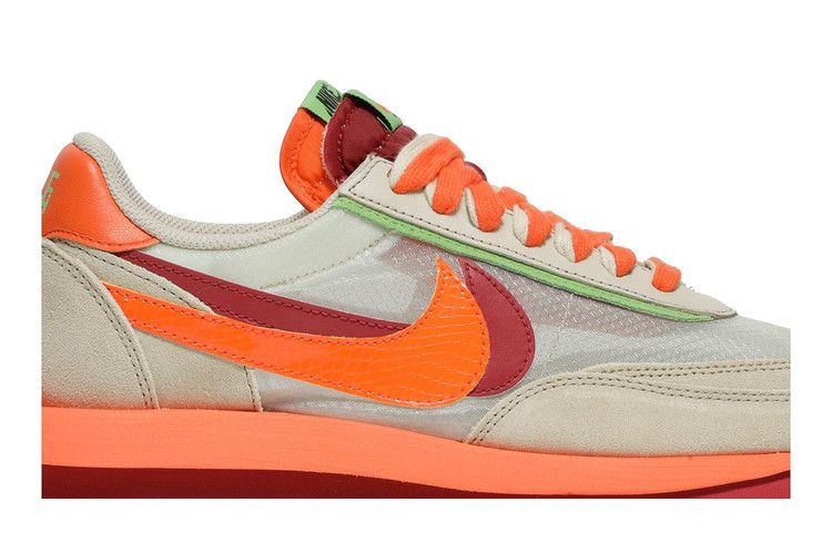 sacai x Clot x Nike LDWaffle 'Net Orange Blaze'
