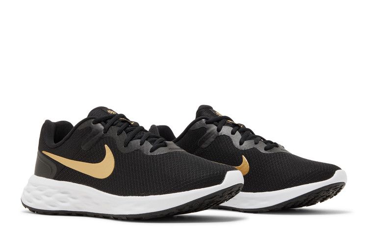 Nike Revolution 6 'Black Metallic Gold'