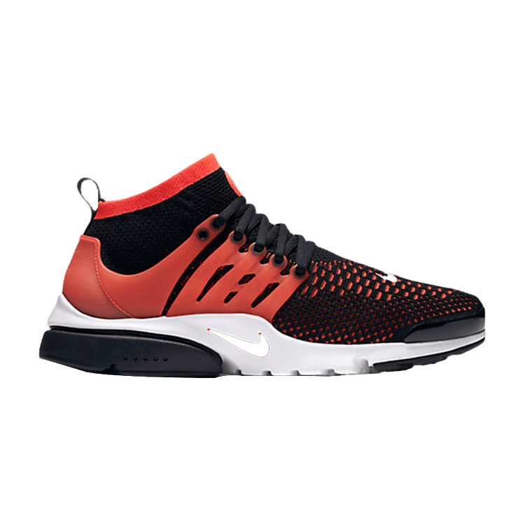 Nike Air Presto Ultra Flyknit 'Black Bright Crimson' — Black/Bright Crimson-White