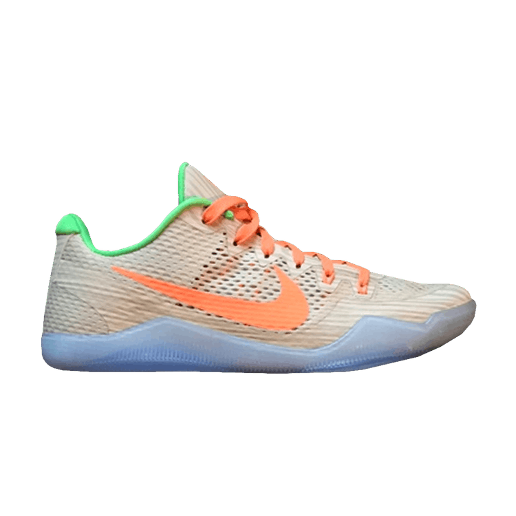 Nike Kobe 11 'EYBL Peach Jam' — Pearl White/Atomic Orange-Lime Green