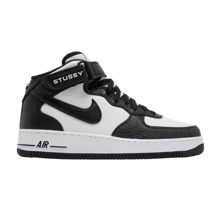Stussy x Nike Air Force 1 Mid 'Black White'