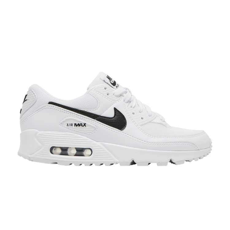 Nike Wmns Air Max 90 'White Black' — White/White/Black