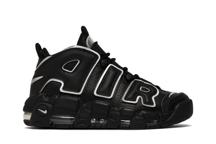 Nike Wmns Air More Uptempo 'Black Metallic Silver' — Black/Metallic Silver