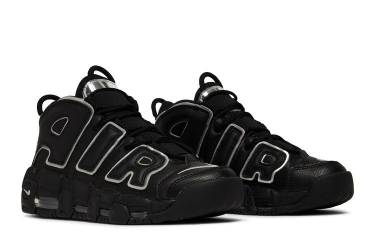 Nike Wmns Air More Uptempo 'Black Metallic Silver' — Black/Metallic Silver