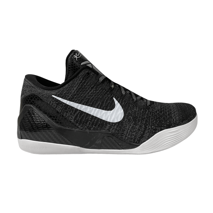 Nike Kobe 9 Elite Low Premium HTM 'Milan - Black Marble' Sample — Black/Reflect Silver/Dark Grey
