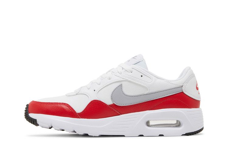 Nike Air Max SC 'White University Red' — White/Wolf Grey/University Red