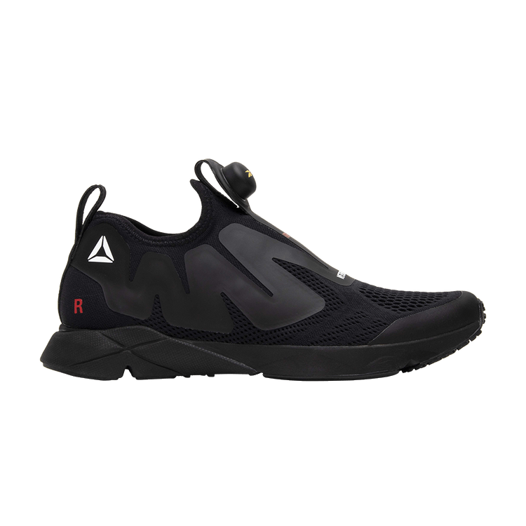 Vetements x Reebok Pump Supreme 'Black' — Black/Red/White/Ylw