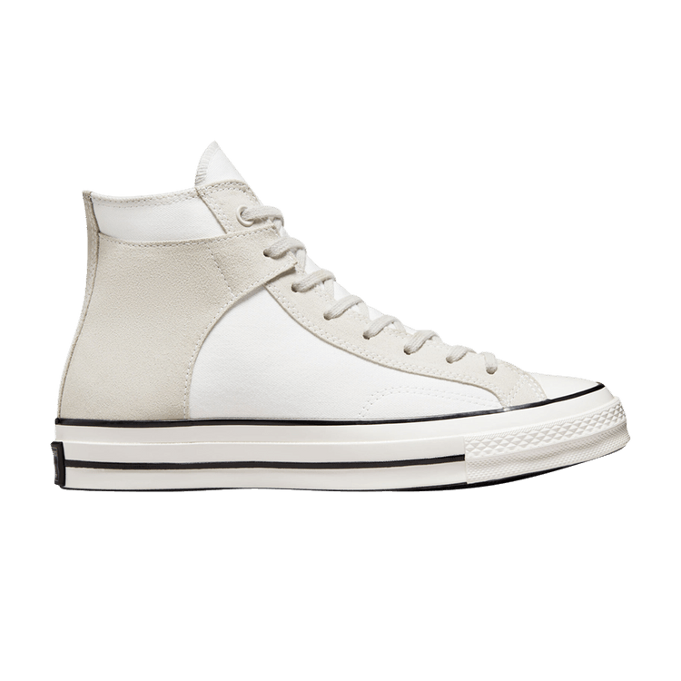 Converse Chuck 70 Crafted Canvas High 'White Mouse' — White/Mouse/Black