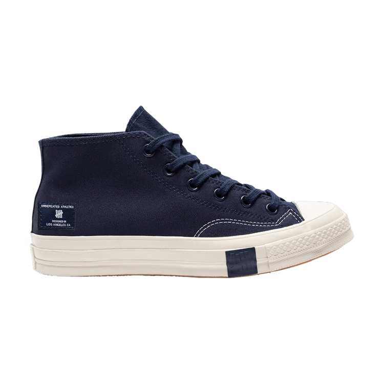 Undefeated x Converse Chuck 70 Mid 'Black Iris' — Black Iris/Parchment