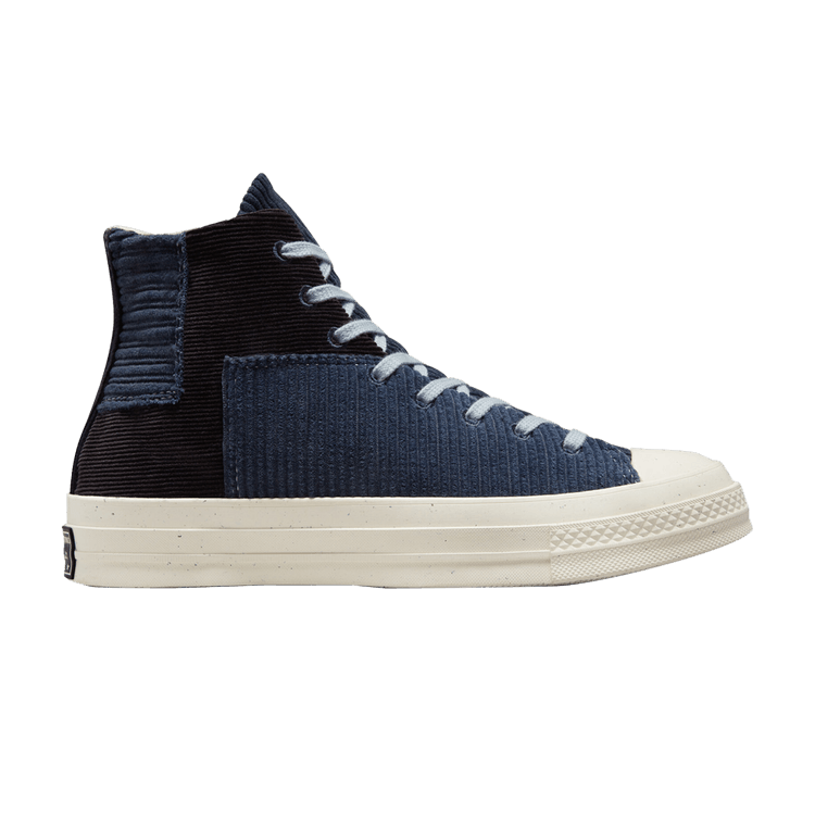 Beyond Retro x Converse Chuck 70 High 'Upcycled Corduroy' — Black/Navy/Egret