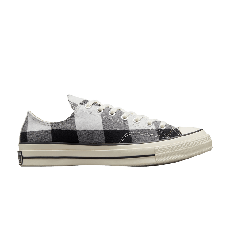 Beyond Retro x Converse Chuck 70 Low 'Upcycled Flannel' — Black/Grey/Pristine