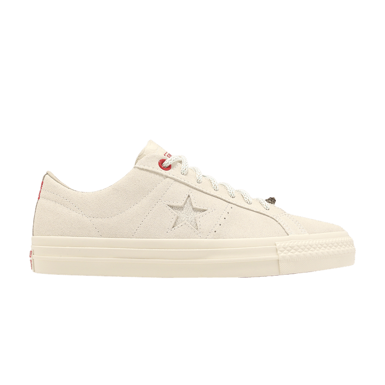 Converse One Star Pro Low 'Year of the Dragon' — Natural Ivory/Natural Ivory/Red