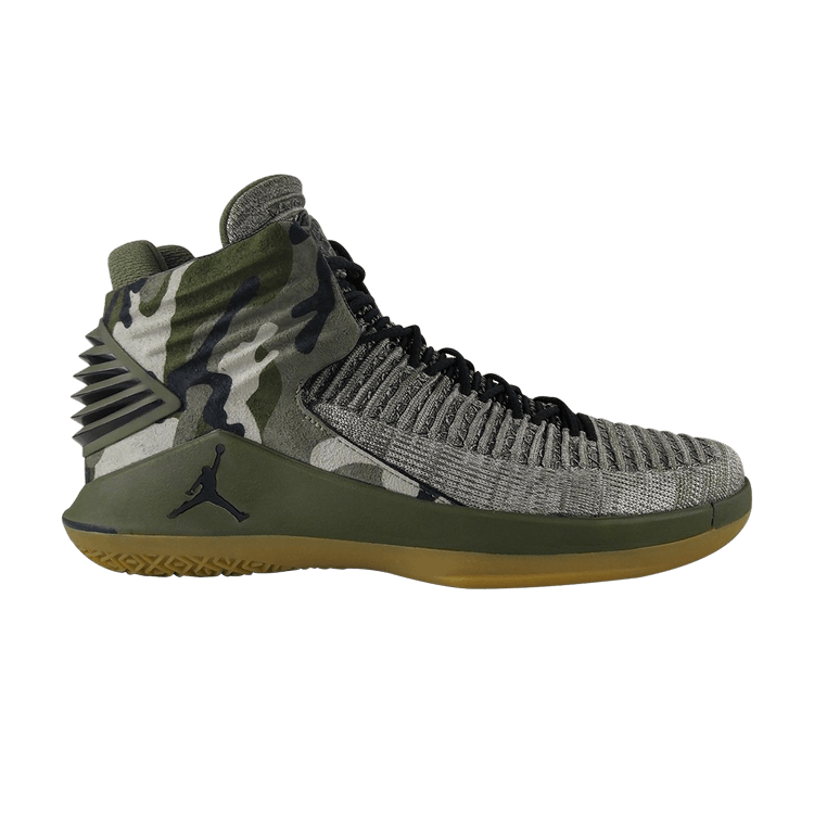 Air Jordan 32 'Veterans Day' — Olive/Black-Desert Camo