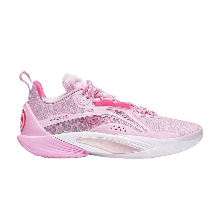 Li-Ning Speed 10 'Pink Leopard' — Pale Pink/White