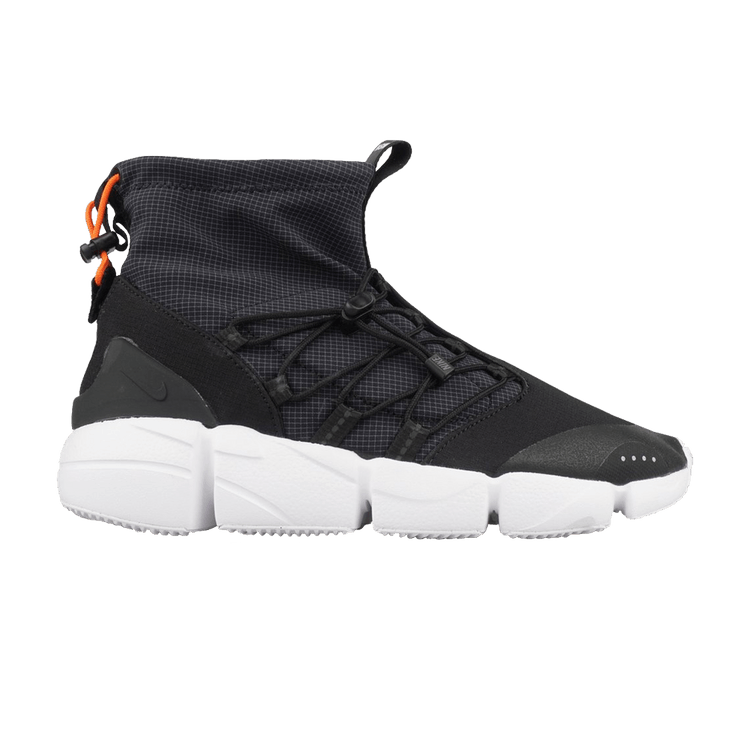 Nike Air Footscape Mid Utility DM 'Black Safety Orange' — Black/Black-Safety Orange-White