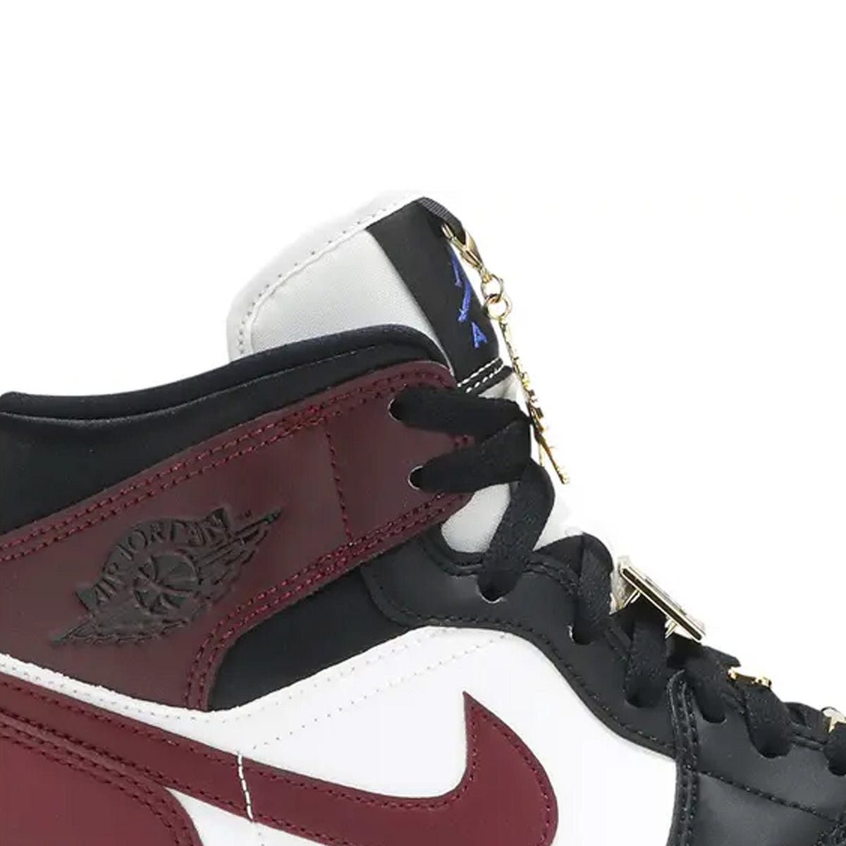 Air Jordan 1 Mid W Se Black Dark Beetroot