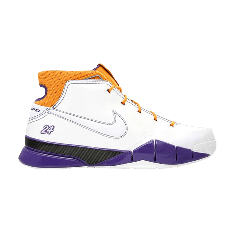 Nike Zoom Kobe 1 'Varsity Purple Canyon Gold' Sample — white/white-varsity purple-canyon gold