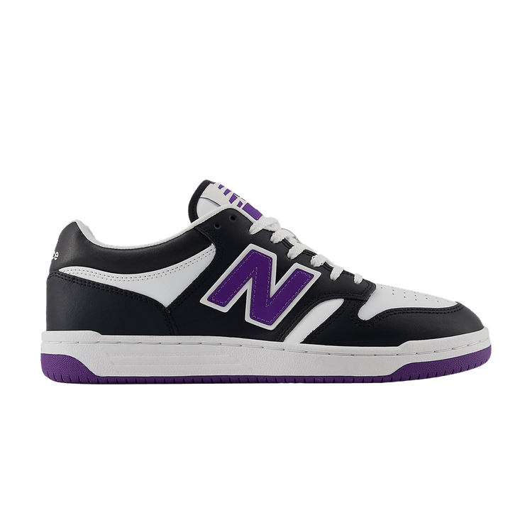 New Balance 480 'Black White Purple' — Black/White