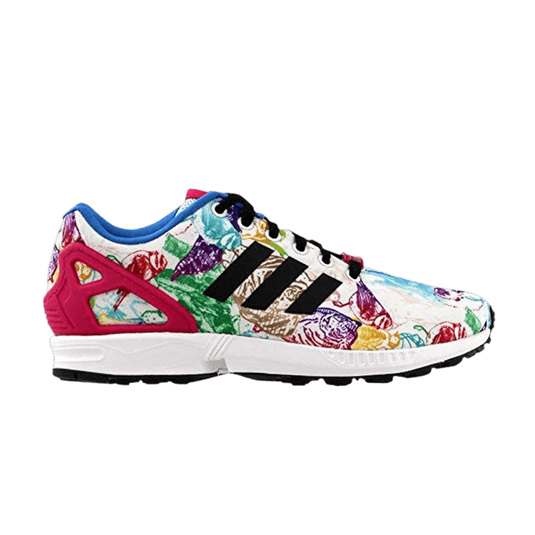 Adidas Wmns ZX Flux 'Animals' — Footwear White/Core Black/Multi-Color